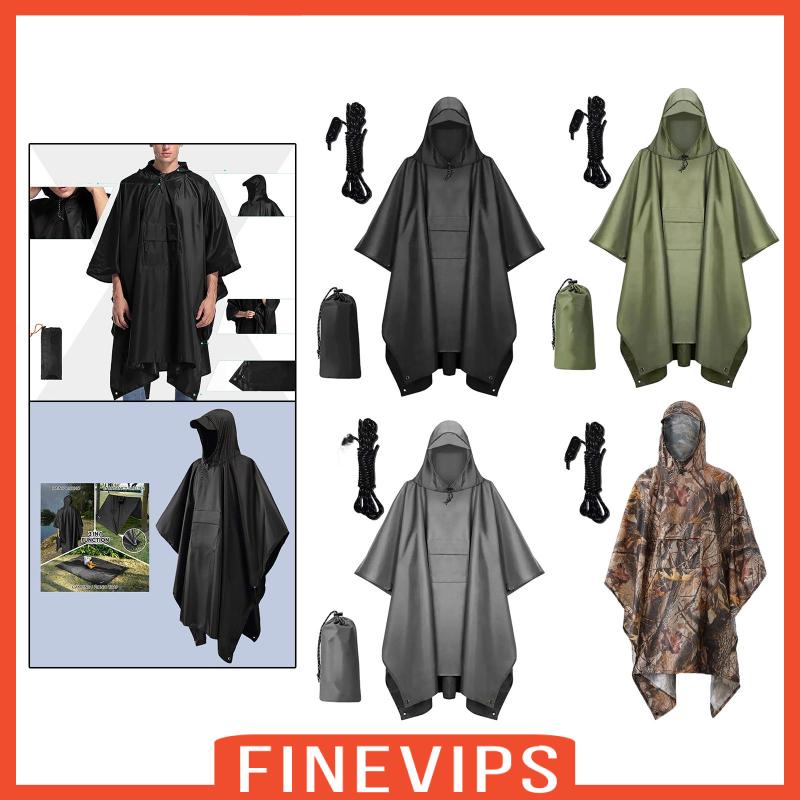 finevips-เสื้อกันฝน-แขนยาว-มีฮู้ด-พร้อมกระเป๋า-สําหรับผู้ชาย-ผู้หญิง-ตกปลา-กิจกรรมกลางแจ้ง