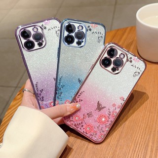 เคสโทรศัพท์มือถือ TPU นิ่ม ประดับกลิตเตอร์ พลอยเทียม ไล่โทนสี หรูหรา สําหรับ Infinix Hot 30 30i Hot 10 20 30 Play Note 12 G96 12Pro 30 4G 30 5G Smart 7