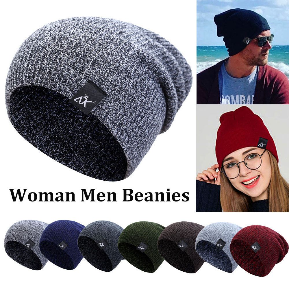 หมวกบีนนี่-ผ้าถัก-แบบนิ่ม-ให้ความอบอุ่น-เหมาะกับเล่นสกีกลางแจ้ง-แฟชั่นฤดูหนาว-สําหรับผู้ชาย-และผู้หญิง