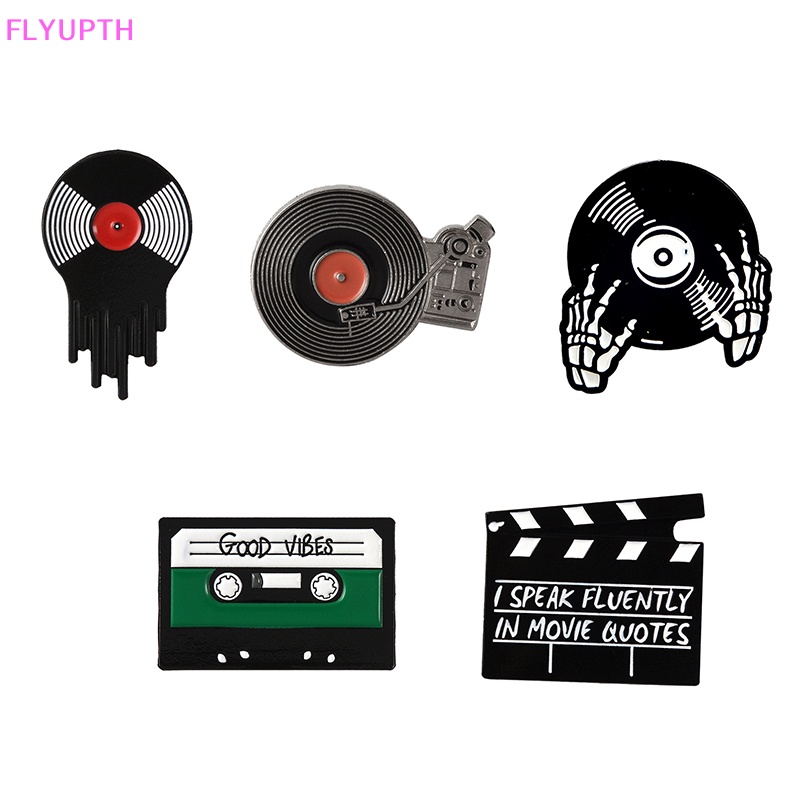 flyup-เข็มกลัดไวนิล-รูปภาพยนตร์เพลง-dj-lapel-pins-แบบแม่เหล็ก-สําหรับเพื่อน-th