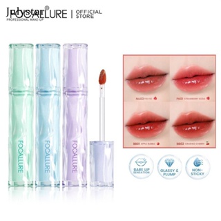 JULYSTAR Focallure 9 สี Jelly Water Light Lip Glaze Moisturizing Lip Gloss Non-stick Cup Lip Glaze Moisturizing