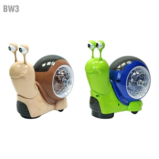 BW3 Crawling Snail Baby Toy with Music Lights Universal Interactive Electric Walking Tummy Time Toys for Toddler