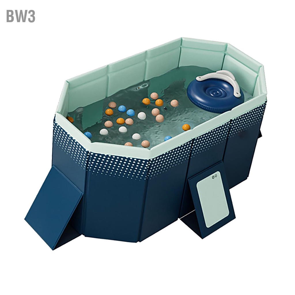 bw3-สระว่ายน้ำพับได้-1-6-ม-สระว่ายน้ำพีวีซีหนารูปสี่เหลี่ยมสำหรับใช้ในบ้านสีน้ำเงิน