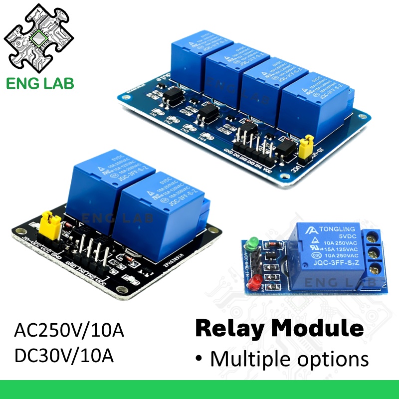 ภาษาอังกฤษ★โมดูลรีเลย์ 10A 5V 12V 24V 1 2 4 ช่อง สําหรับ ...