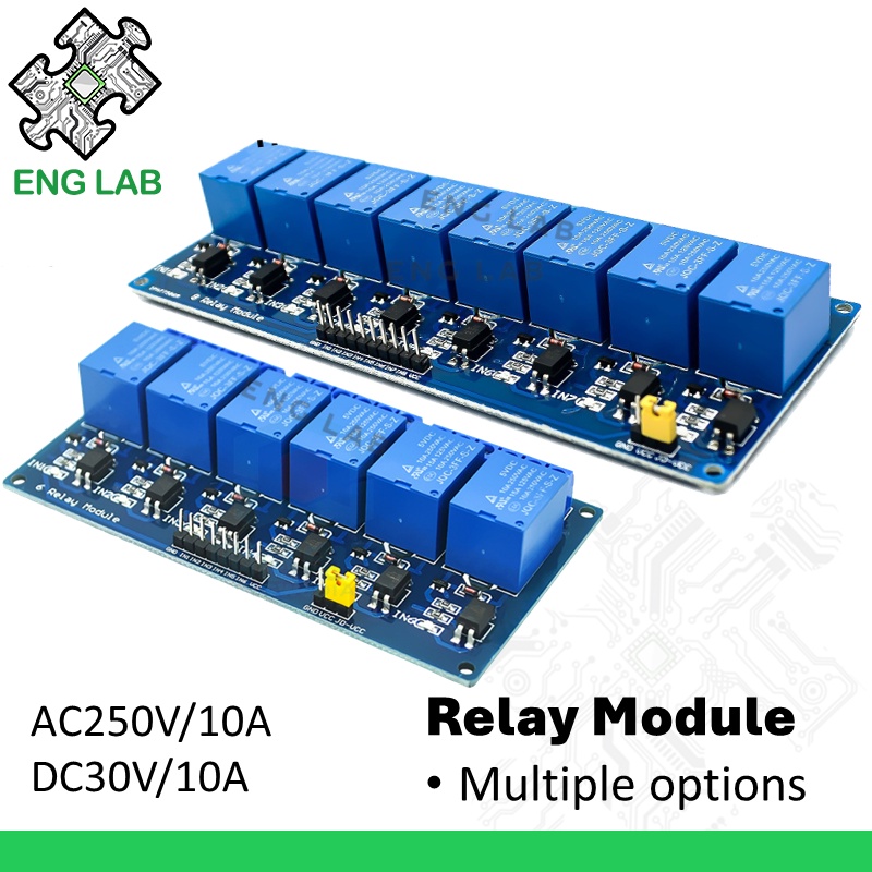 ภาษาอังกฤษ★โมดูลรีเลย์ 10A 5V 12V 24V 6 ช่อง 8 ช่อง สําหรับ Arduino ...