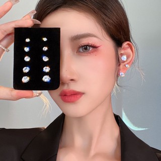 Wen genie same style magnetic cochlear nail explosive flash no ear hole flash drill zircon ear bone nail simple magnetic ear clip earrings