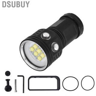 Dsubuy Diving Flashlight 14LED IPX8  3 Color 7 Modes Portable 328ft Underwate