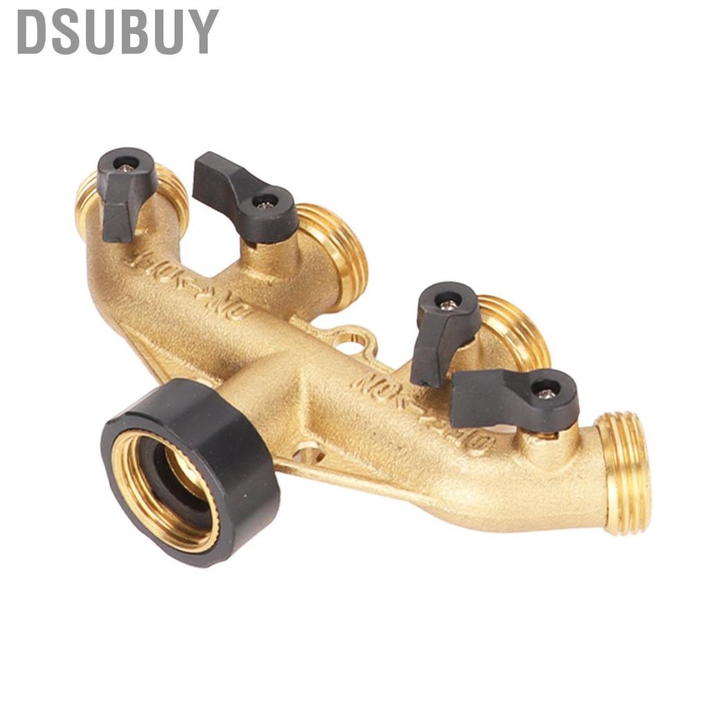 dsubuy-3-4in-4-way-brass-garden-hose-splitter-wear-resistant-connectors-w-teles-hg