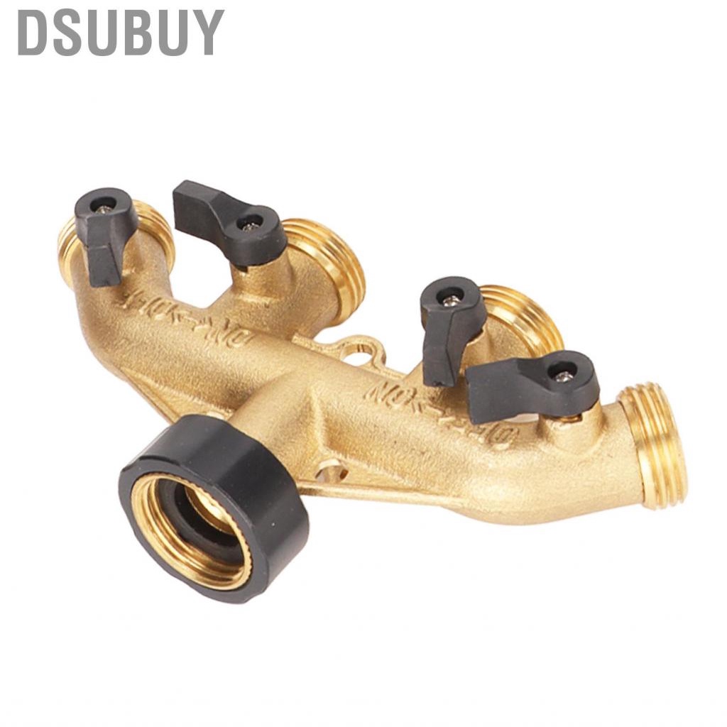 dsubuy-3-4in-4-way-brass-garden-hose-splitter-wear-resistant-connectors-w-teles-hg