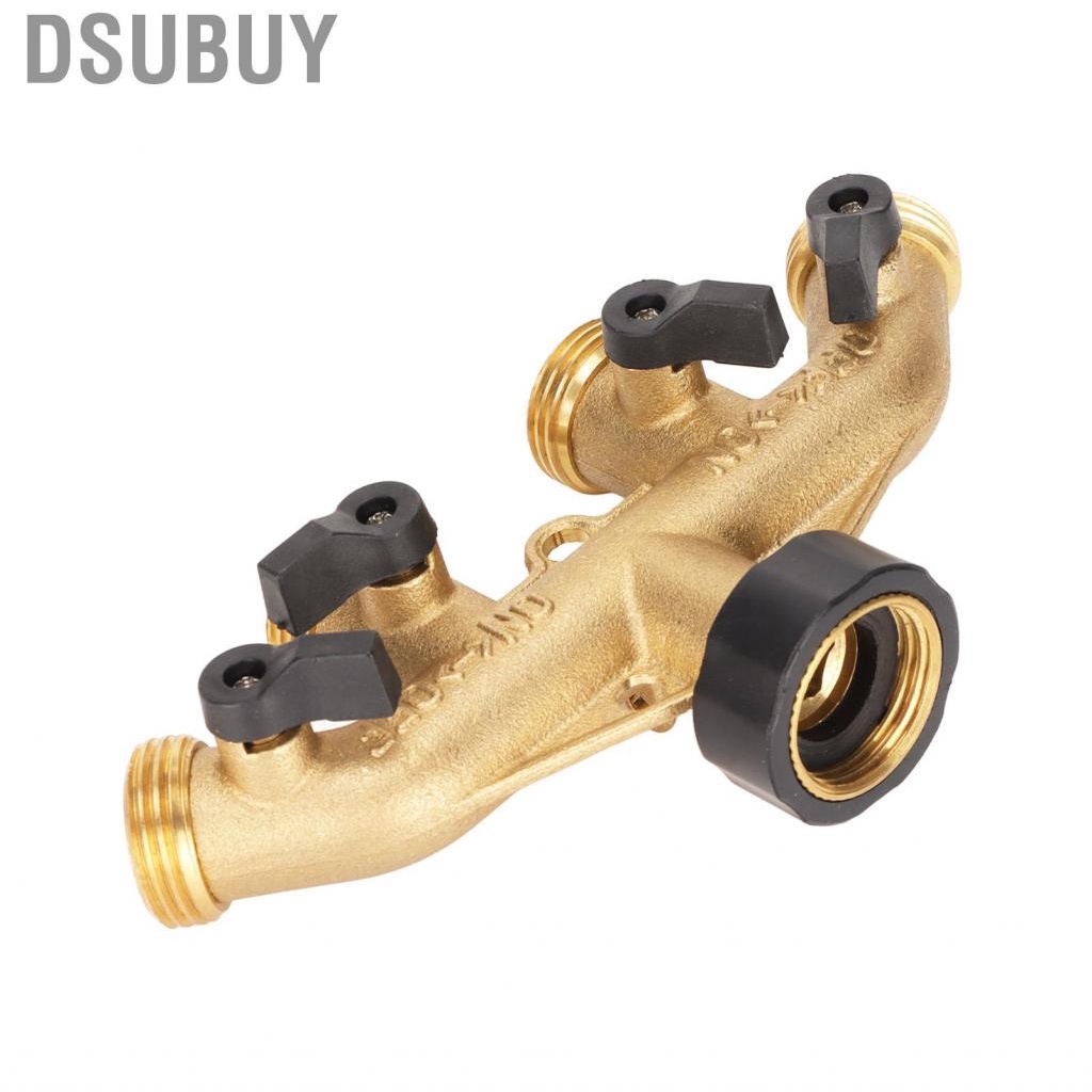 dsubuy-3-4in-4-way-brass-garden-hose-splitter-wear-resistant-connectors-w-teles-hg