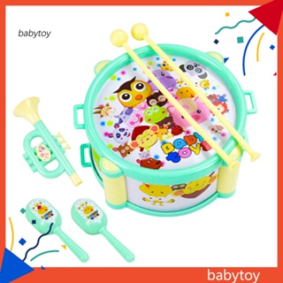 Baby กลองแทมบูรีน พร้อมขลุ่ย อุปกรณ์เสริม สําหรับเด็ก 1 ชุด