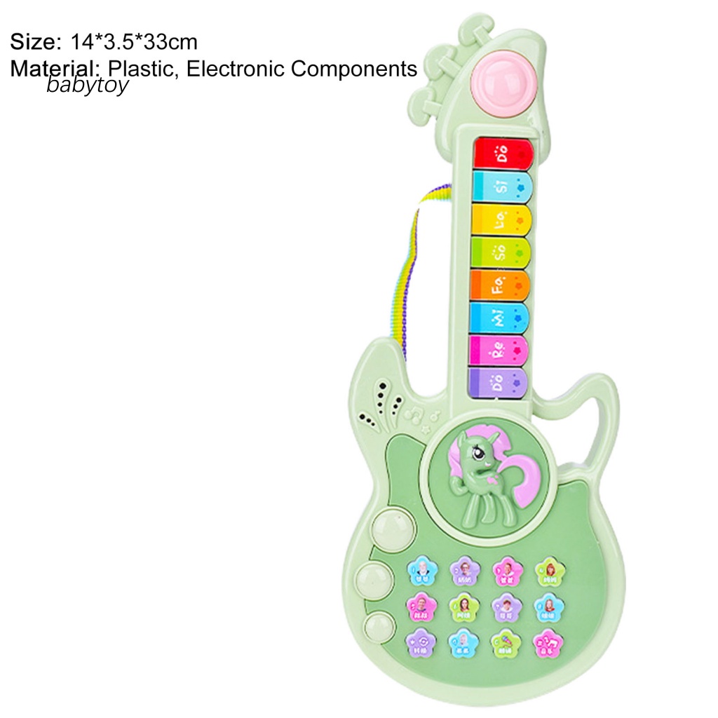 baby-กีตาร์ไฟฟ้า-อเนกประสงค์-สีสันสดใส-ของเล่นเสริมการเรียนรู้-สําหรับเด็ก