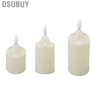 Dsubuy Flameless Candles Decorative  Pillar Holiday Wedding Party Decor