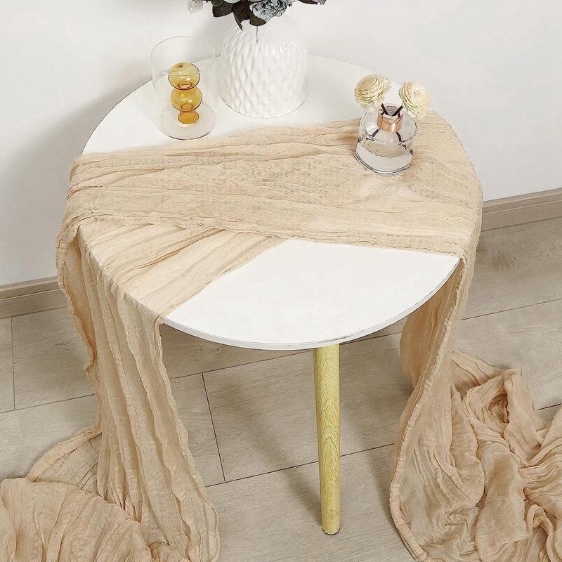 ผ้าปูโต๊ะ-ผ้าโปร่ง-แบบยาว-สีเบจ-สไตล์โบโฮ-สําหรับงานแต่งงาน-จํานวน-4-ชิ้น