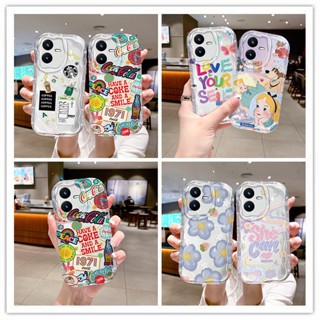 เคส vivo y22 y22s เคสโทรศัพท์มือถือแบบใส ลายครีม สําหรับ vivo y22 y22s