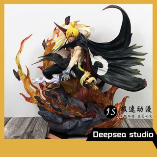 Deepsea studio [Quick delivery in stock] One piece GK invisible black transformation vensmok Tiantong mountain governance luminous hand-made statue model decoration gift