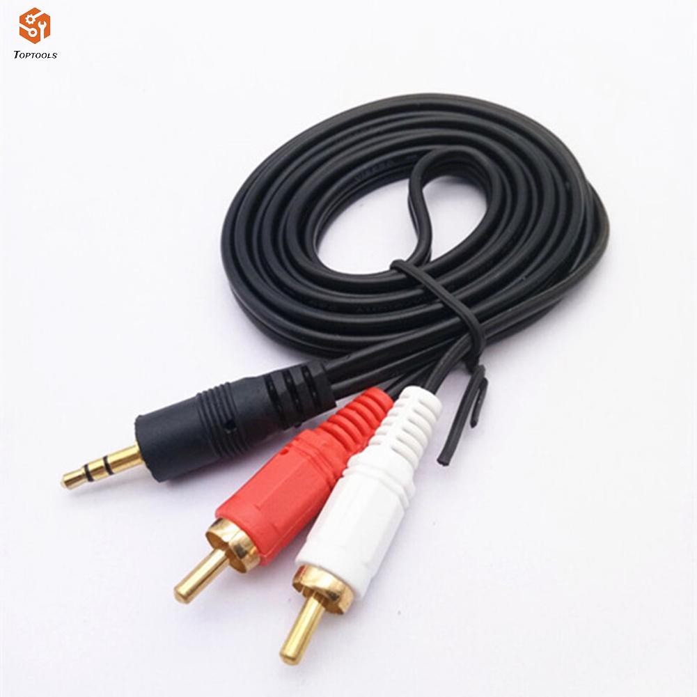 สายเคเบิลเชื่อมต่อเสียงโทรศัพท์-pvc-rca-เป็น-3-5-มม-aux-1-5-เมตร-2-ชิ้น