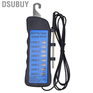 Dsubuy 12KV Neon Fence Voltage Tester 2000 To 12000V 8 Indicator Lights Waterpr FS