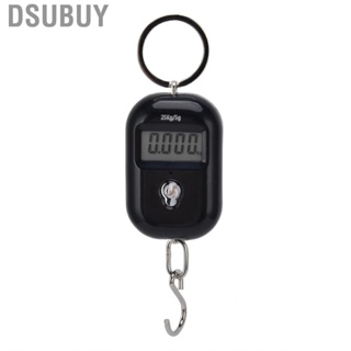 Dsubuy Luggage Scale Portable Keychain Handle 25kg Weighing Black Hanging Digital US