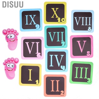 Disuu Number Floor  Wall Decals 10 PVC Safe Adhesive Easy Use