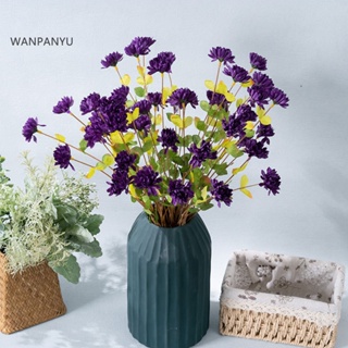 Wanpanyu ดอกไม้ประดิษฐ์ สีเขียว ใช้ซ้ําได้ สําหรับตกแต่งบ้าน งานแต่งงาน