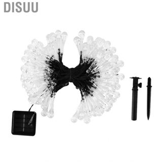 Disuu 100  Rain Drop String Fairy Light Garden Outdoor Wedding Party Solar Power WP