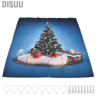 Disuu Christmas 3D Digital Printing Curtains Decorat Shading W/Christmas US