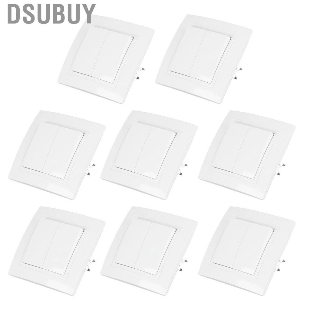 dsubuy-8pcs-european-style-wall-light-switch-panel-10a-250v-2-gang-1-way-accessories-for-home-office-hotel