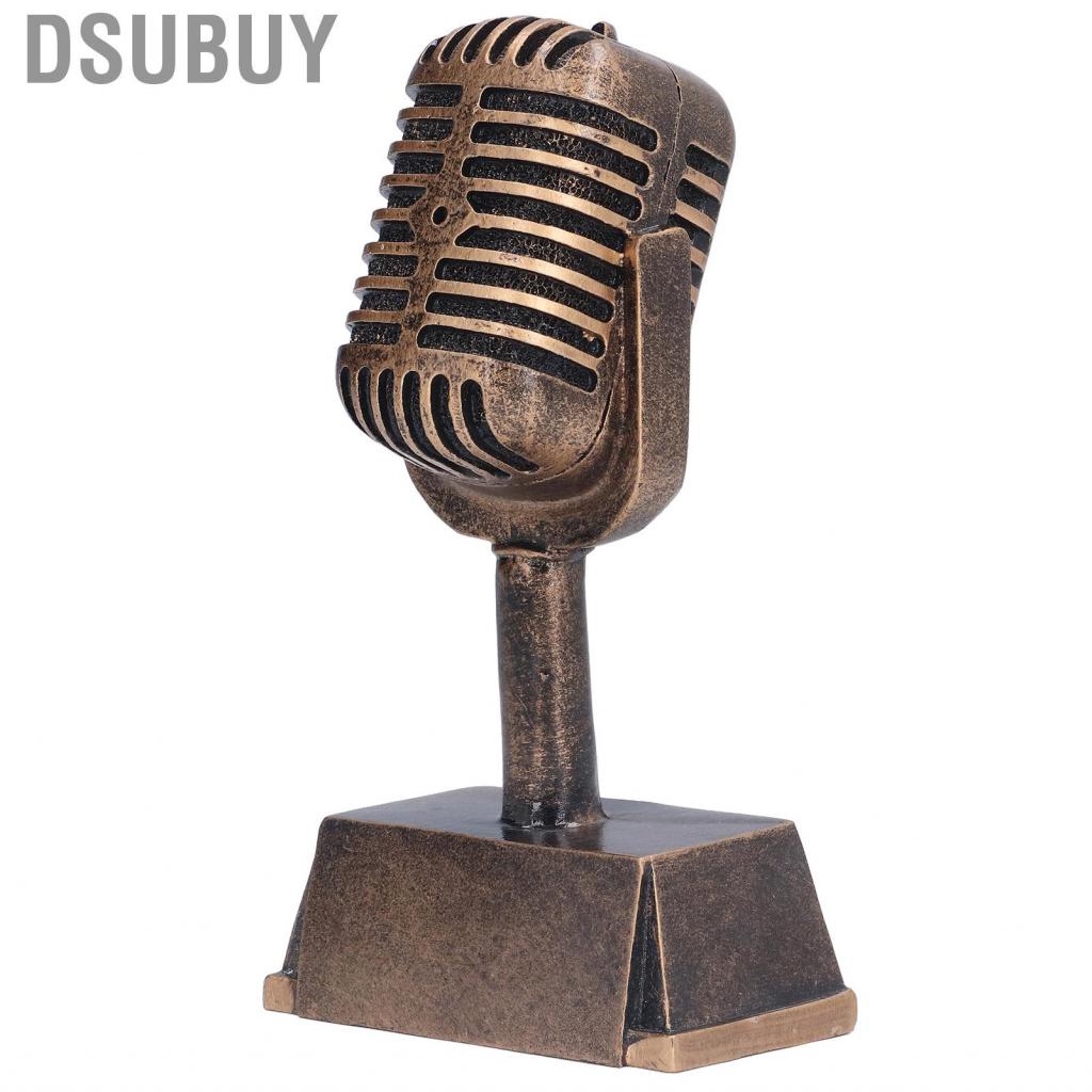 dsubuy-music-award-trophy-synthetic-resin-decorative-microphone