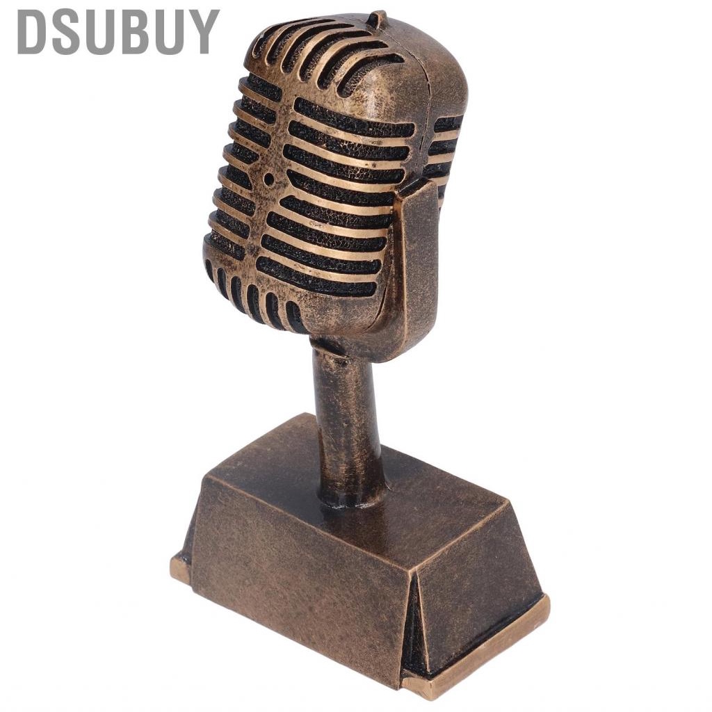 dsubuy-music-award-trophy-synthetic-resin-decorative-microphone