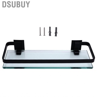 Dsubuy Bathroom Rack Thickened Strong Load Bearing  Single Layer Black Shelf MN