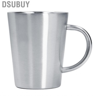 Dsubuy 350ML Stainless Steel Coffee Cup 2-Layers Heat Insulation Beer Mug Water