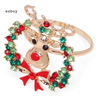 [EY] แหวนผ้าเช็ดปาก ซานตาคลอส สโนว์แมน กวางเรนเดียร์ คริสต์มาส สําหรับตกแต่งโต๊ะ ปาร์ตี้