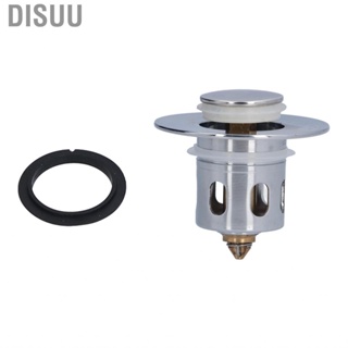 Disuu Wash Basin Bounce Drain Filter Stainless Steel PressType Sink Stopper Plug