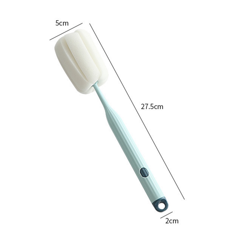 คาวบอย-แปรงฟองน้ํา-ด้ามจับยาว-สําหรับทําความสะอาดขวดน้ํา-แก้ว