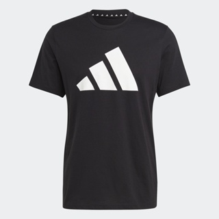 adidas เทรนนิง เสื้อยืดเทรนนิง Train Essentials Feelready Logo ผู้ชาย สีดำ IB8273