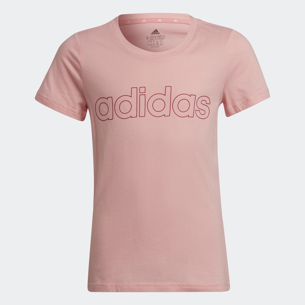 adidas-ไลฟ์สไตล์-เสื้อยืด-adidas-essentials-เด็ก-สีชมพู-he1965