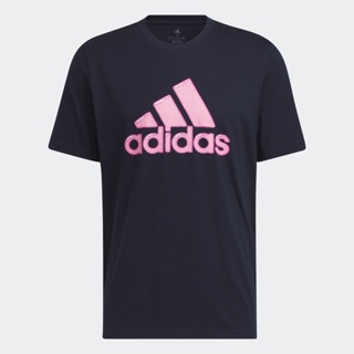adidas ไลฟ์สไตล์ เสื้อยืดพิมพ์ลาย Logo Pen Fill - Sportswear ผู้ชาย สีน้ำเงิน HS2515