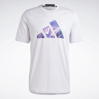 adidas เทรนนิง เสื้อยืดเทรนนิง Designed for Movement HIIT ผู้ชาย สีม่วง IB7920