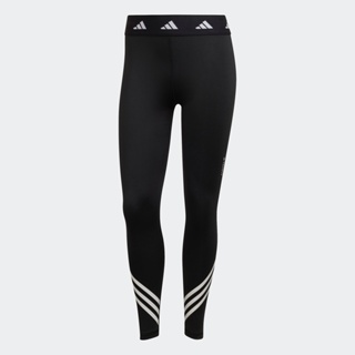 adidas เทรนนิง กางเกงเลกกิ้ง Techfit 3-Stripes ผู้หญิง สีดำ HF6684