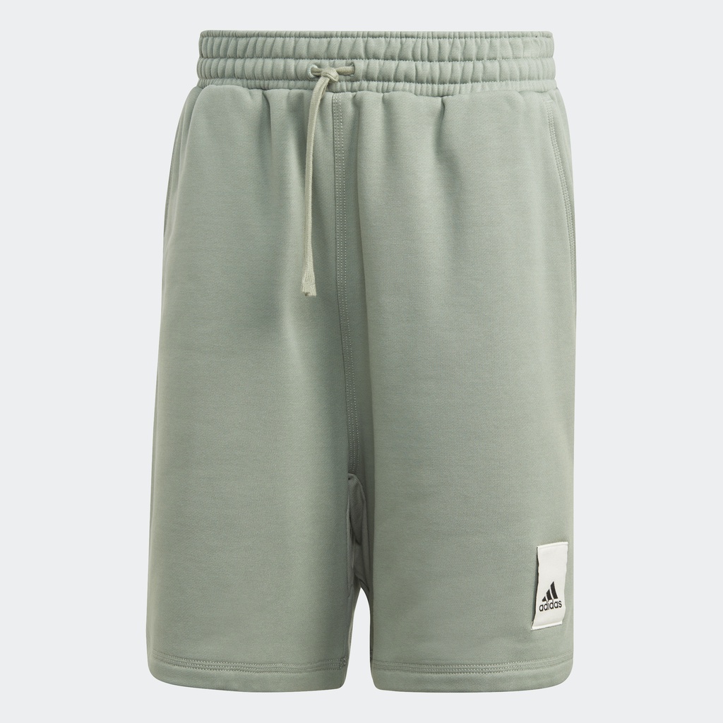 adidas-ไลฟ์สไตล์-กางเกงขาสั้นผ้าฟลีซ-lounge-ผู้ชาย-สีเขียว-ia9360