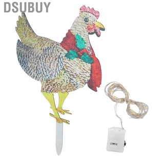 Dsubuy Light Up Chicken  Wear Resistant  Iron Scarf  Easy Weather for Garden