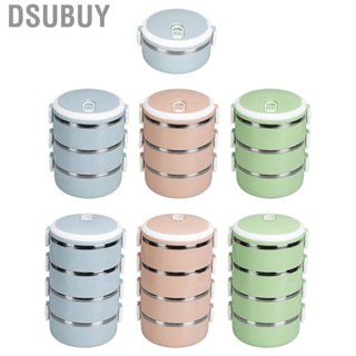 Dsubuy Portable 304 Stainless Steel Bento Lunch Box Thermal Cylinder Container