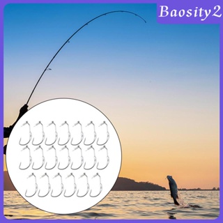 [Baosity2] ตะขอตกปลา เหล็กคาร์บอน ถ่วงน้ําหนัก 20 ชิ้น