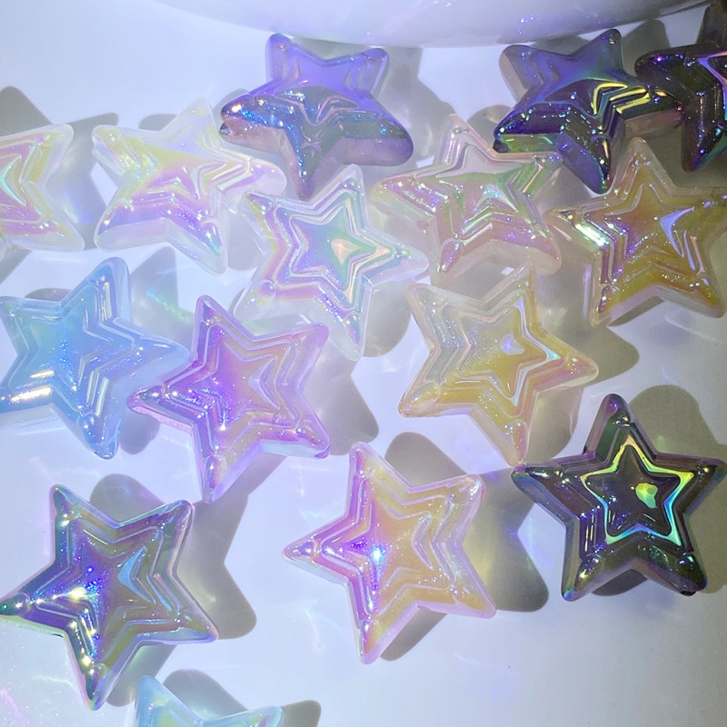 ลูกปัด-uv-แบบใส-เรืองแสงกลางคืน-ขนาด-24-มม-สําหรับทําสร้อยข้อมือ-ลูกปัด-diy-จํานวน-10-ชิ้น