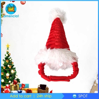 [Almencla1] หมวกซานต้า หนูแฮมสเตอร์ แมว ของขวัญวันหยุด วัสดุนุ่ม คริสต์มาส