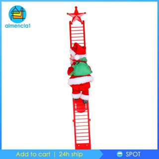 [Almencla1] บันไดแขวนตกแต่งต้นคริสต์มาส ลายการ์ตูนซานตาคลอส สโนว์แมนน่ารัก