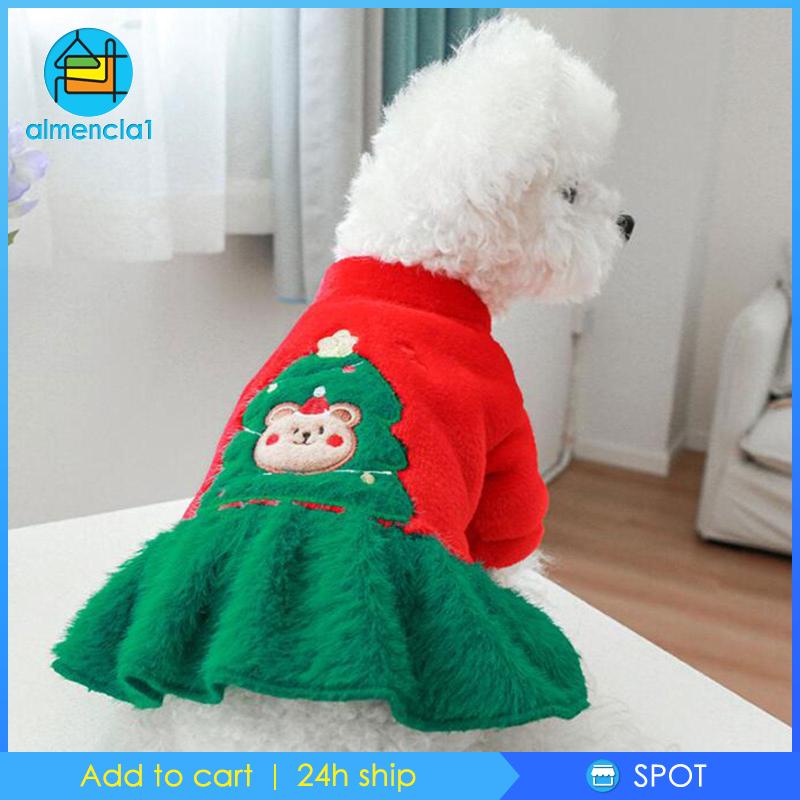 almencla1-เสื้อผ้าคอสเพลย์-ชุดแฟนซี-คริสต์มาส-ให้ความอบอุ่น-สําหรับสัตว์เลี้ยง-สุนัข-ลูกแมว-ปาร์ตี้-วันหยุด