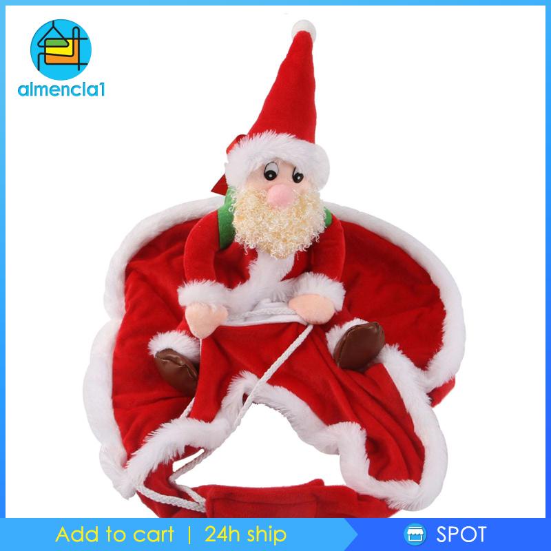 almencla1-ชุดซานตาคลอส-คริสต์มาส-สําหรับสัตว์เลี้ยง-สุนัข