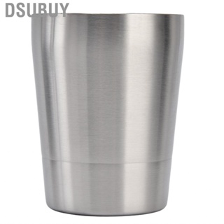 Dsubuy Double Walled 304 Stainless Steel Metal Beer Mug Cocktail Coffee Cup  Sca